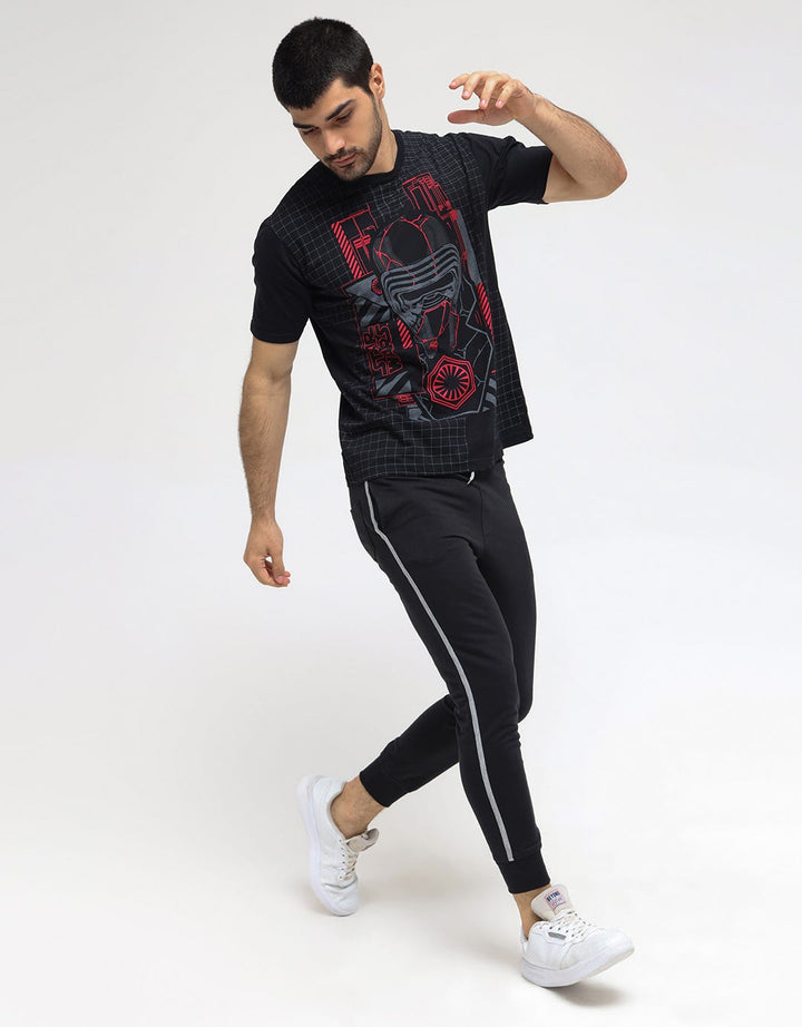 Star Wars Kylo Ren Print Kaos Pria