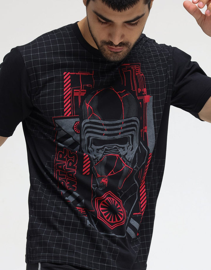 Star Wars Kylo Ren Print Kaos Pria
