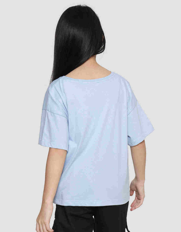 NEVADA BLOCK PRINT FLOWER KAOS LENGAN PENDEK ANAK PEREMPUAN