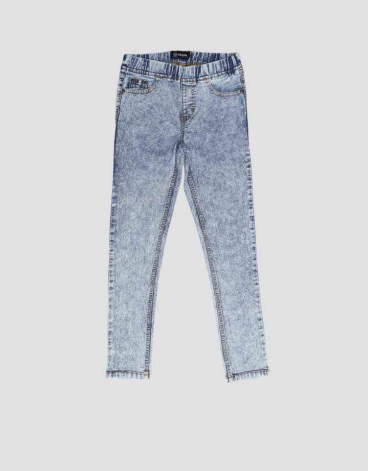 Nevada Acid Wash Girls Jeggings