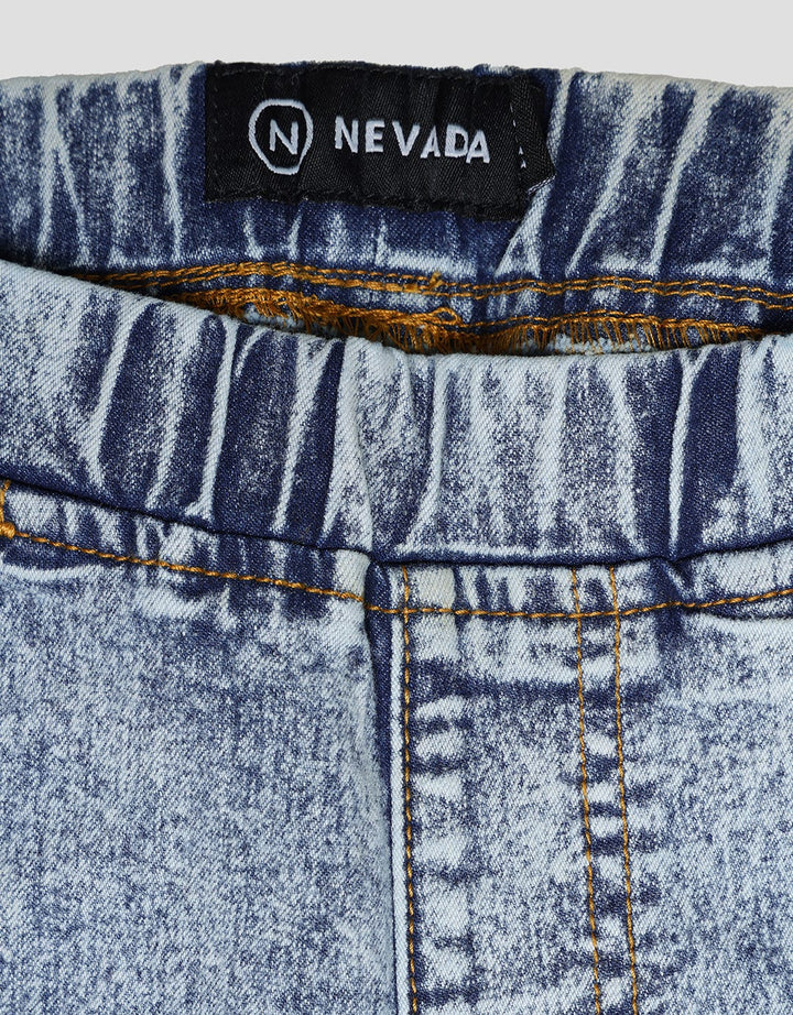 Nevada Acid Wash Girls Jeggings