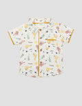 Lttile M Print Safari Water Base Boys Shirt