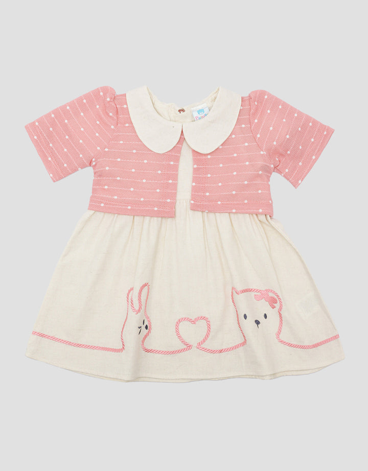 Pipiniko Outline Bordir Dress Anak Perempuan