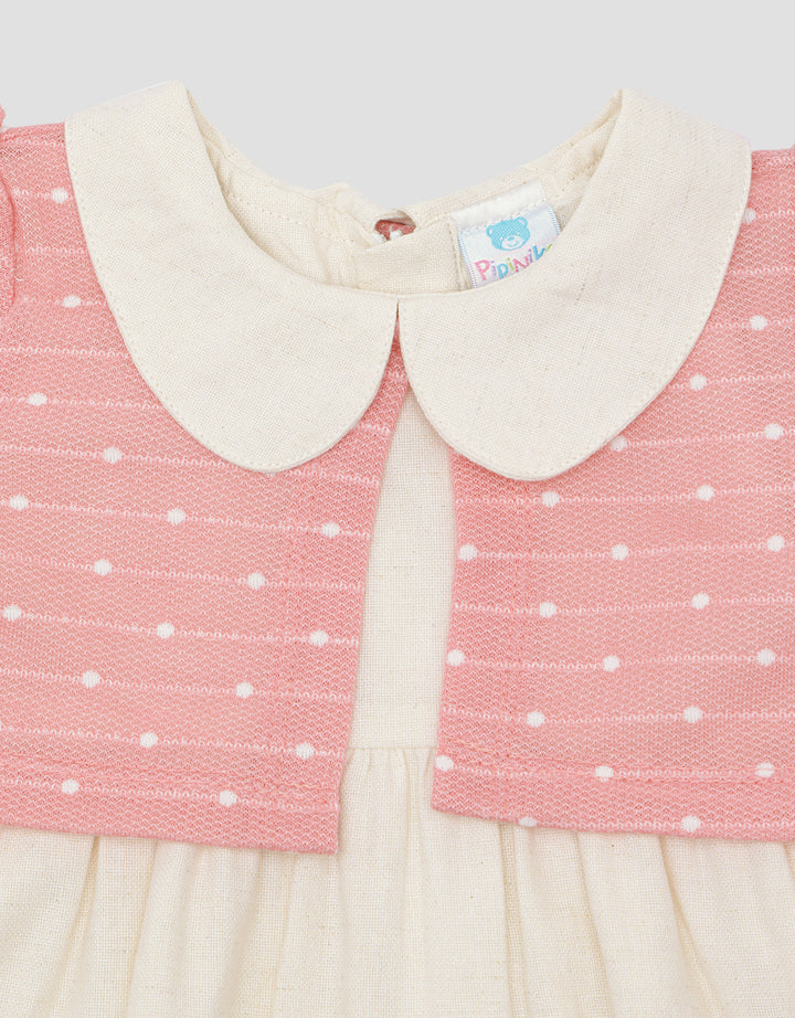 Pipiniko Outline Bordir Dress Anak Perempuan