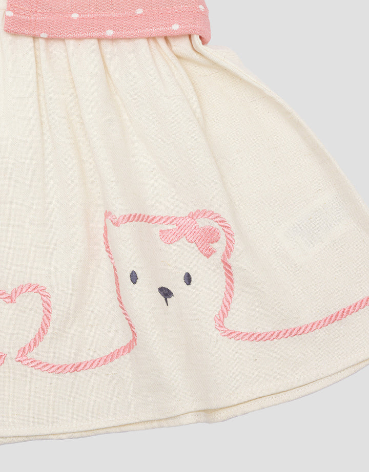Pipiniko Outline Bordir Dress Anak Perempuan