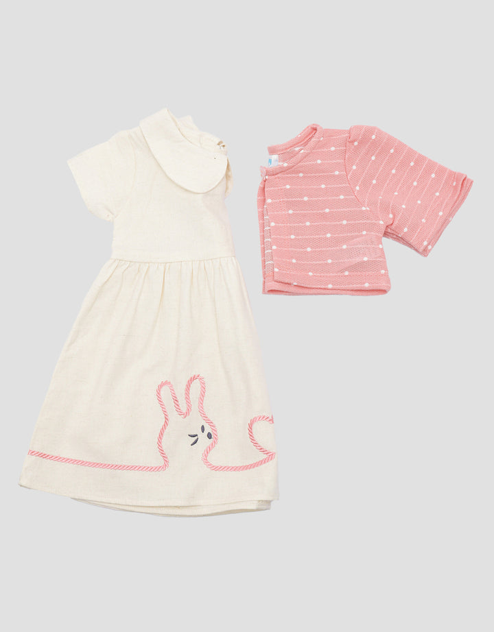 Pipiniko Outline Bordir Dress Anak Perempuan