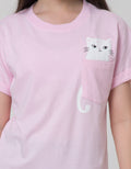 Nevada Cat Pocket Girls T-Shirt