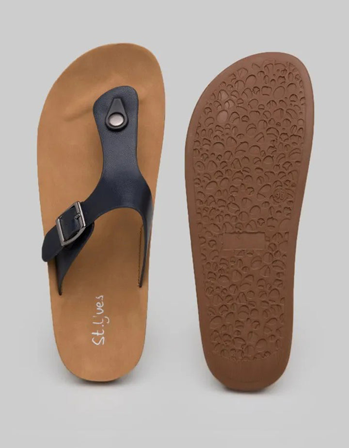 St. Yves Buckle Sandal Flip Flops FQ9 Wanita