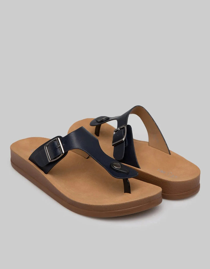 St. Yves Buckle Sandal Flip Flops Wanita