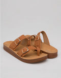 St. Yves Double Buckle Sandal Flip Flops Fq12 Wanita