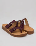 St. Yves Double Buckle Sandal Flip Flops Fq12 Wanita