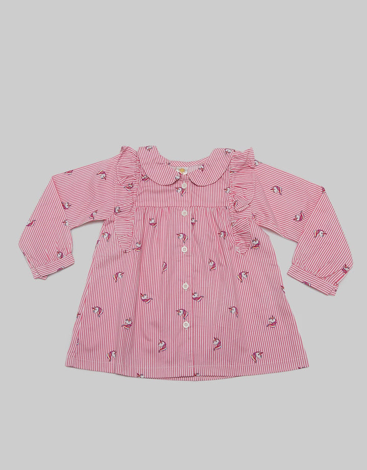 Little M Unicorn Salur Blouse Anak Perempuan