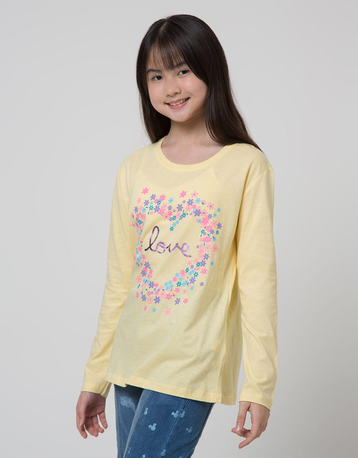 Nevada Flower Statement Kaos Anak Perempuan