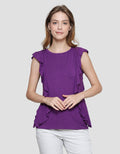 Cardinal Femme Ruffle Detail Kaos Wanita