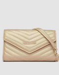 Connexion Petunia2 Chain Quilted Clutch for Women