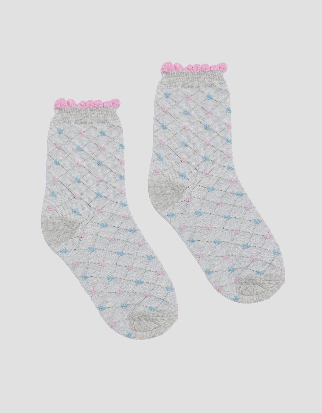 Kidz Too Textured Diamond Girls Socks