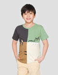 Little M Jungle Applique Kaos Lengan Pendek Anak Laki-Laki