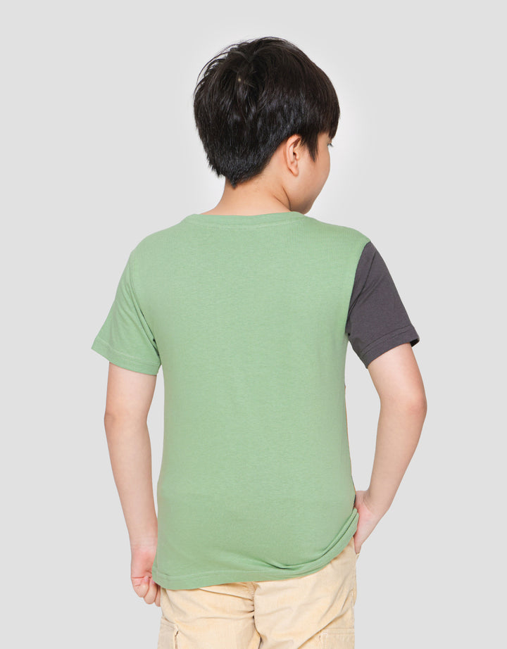 Little M Jungle Applique Kaos Lengan Pendek Anak Laki-Laki