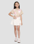 Little M Renda Bordir Hello Love Rok Mini Anak Perempuan