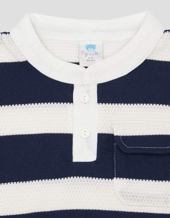 Pipiniko Henley Text Kaos Anak Laki-laki