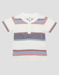 Pipiniko Stripes Kantong Kaos Lengan Pendek Anak Laki-laki