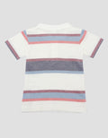 Pipiniko Stripes Kantong Kaos Lengan Pendek Anak Laki-laki