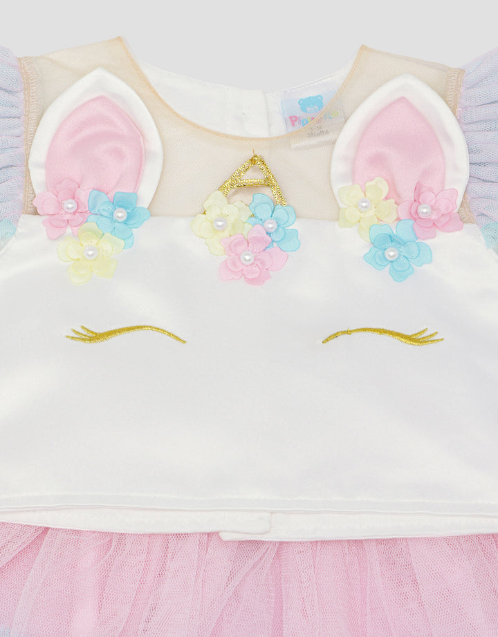 Pipiniko Party Unicorn Pakaian Setelan Anak Perempuan