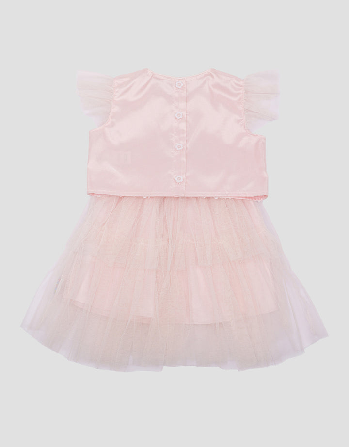 Pipiniko Party Sequin Pakaian Setelan Anak Perempuan