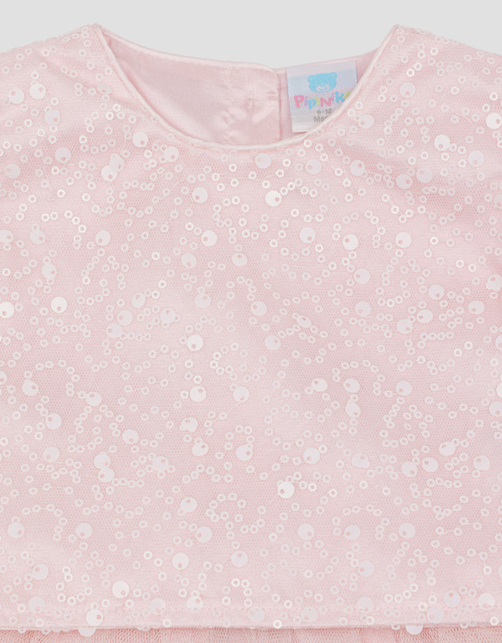 Pipiniko Party Sequin Pakaian Setelan Anak Perempuan