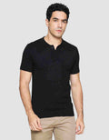 Nevada Flat Knit Kaos Kerah Lengan Pendek Pria