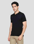 Nevada Flat Knit Kaos Kerah Lengan Pendek Pria