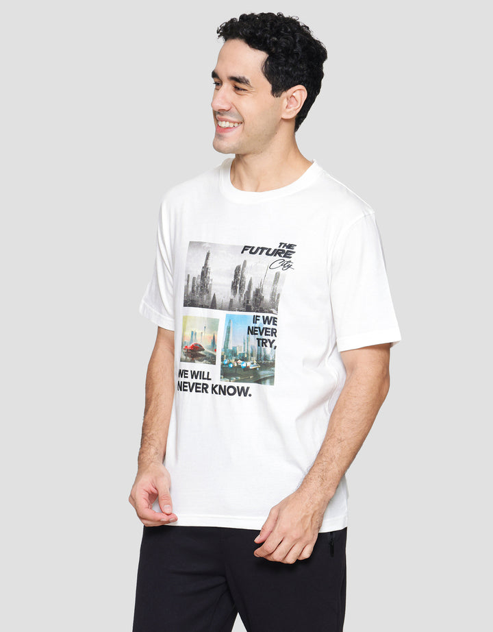 Nevada Photoprint Futuristic Kaos Lengan Pendek Pria