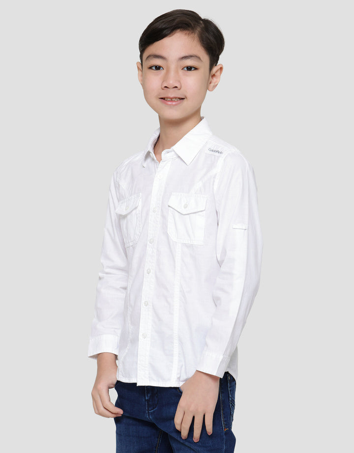 Cardinal Kids Boy Double Pocket Kemeja Anak Laki-Laki