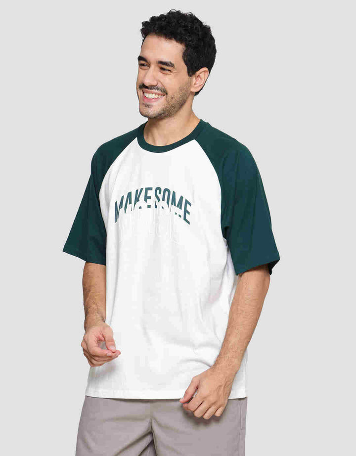 Nevada Raglan Wording Two Tone Kaos Pria