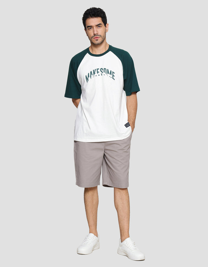 Nevada Raglan Wording Two Tone Men's T-Shirt