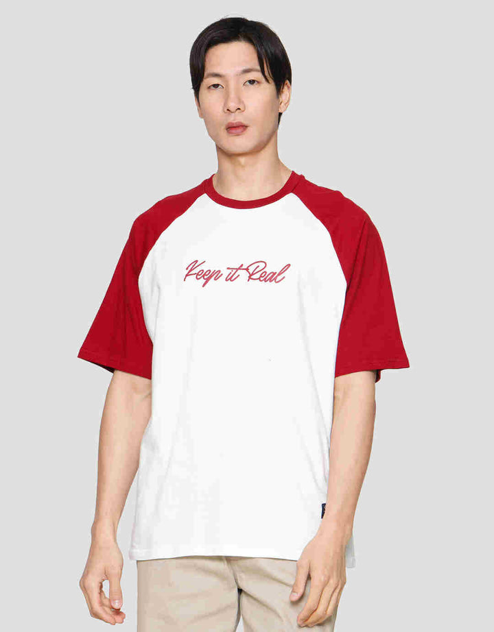 Nevada Raglan Wording Two Tone Kaos Pria