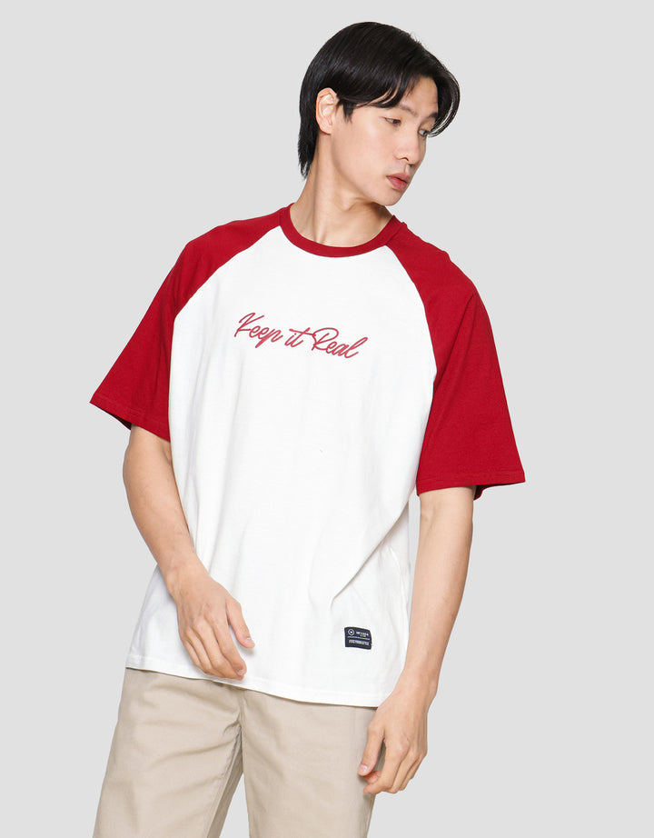 Nevada Raglan Wording Two Tone Men's T-Shirt