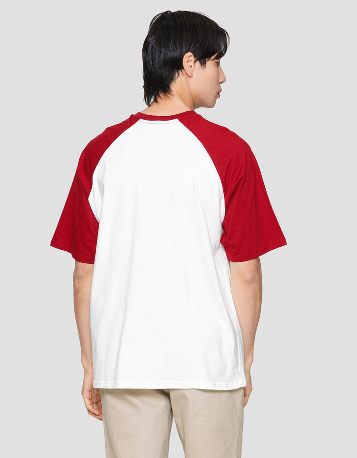 Nevada Raglan Wording Two Tone Men's T-Shirt