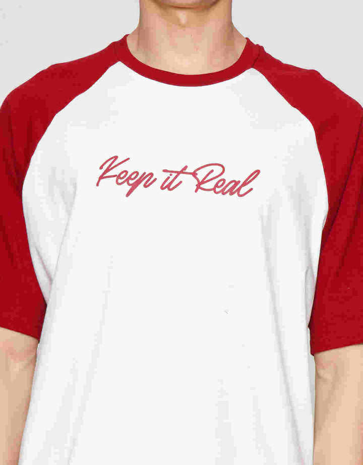 Nevada Raglan Wording Two Tone Kaos Pria