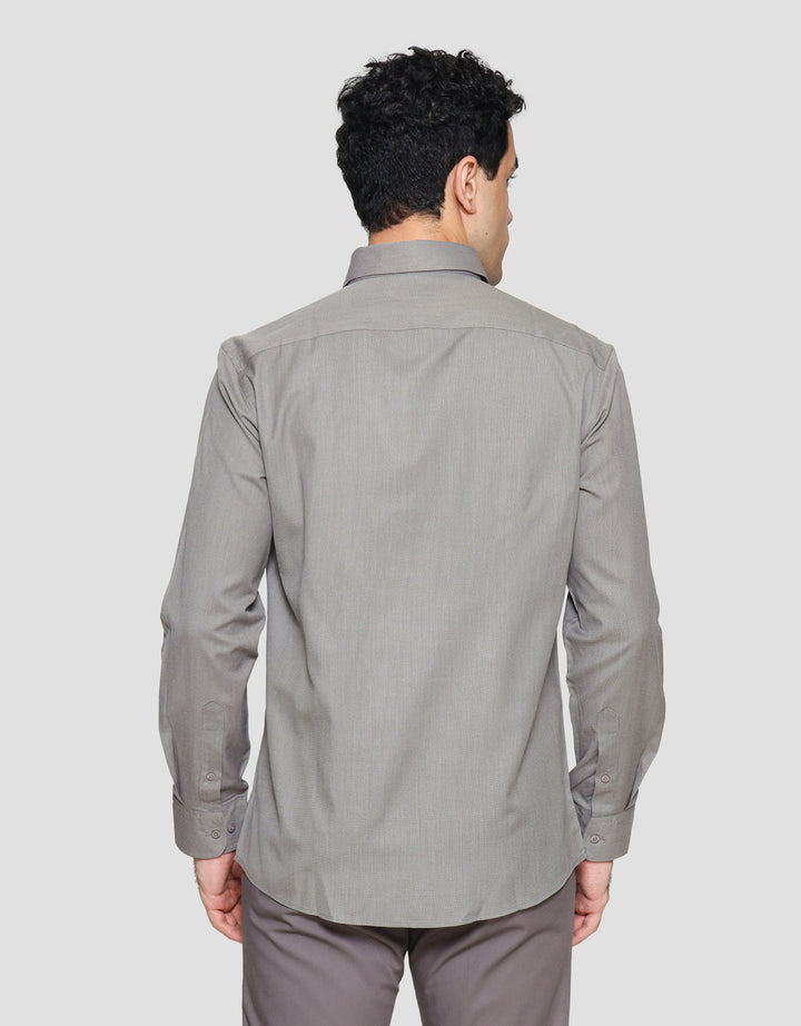 Cole Solid Slim Filafil Pb Cvc Kemeja Lengan Panjang Pria