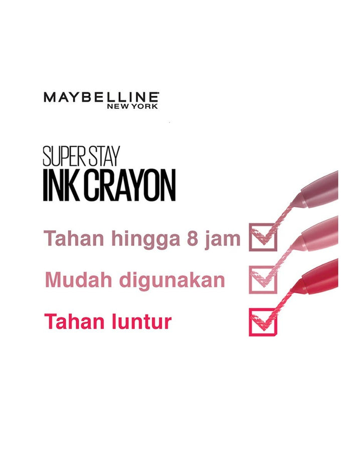 Maybelline Lipstick Superstay Crayon - 15 Lead The Way
