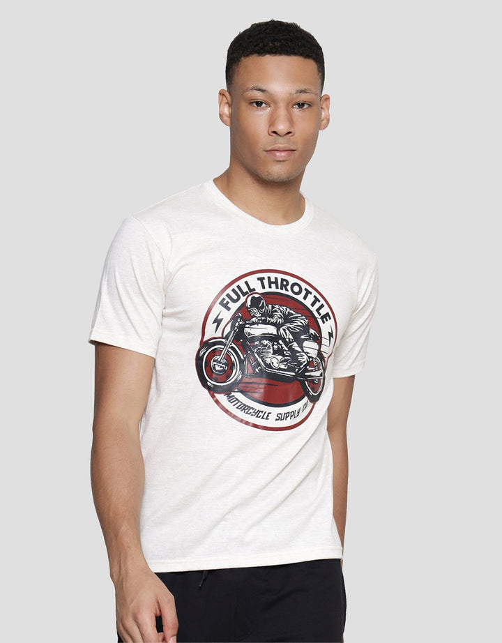 T Zone Print Motor Series Full Throttle Men's T-Shirt