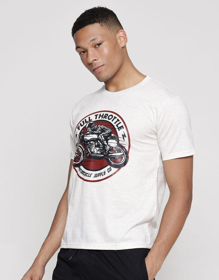 T Zone Print Motor Series Full Throttle Men's T-Shirt