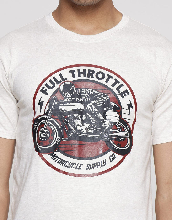 T Zone Print Motor Series Full Throttle Men's T-Shirt