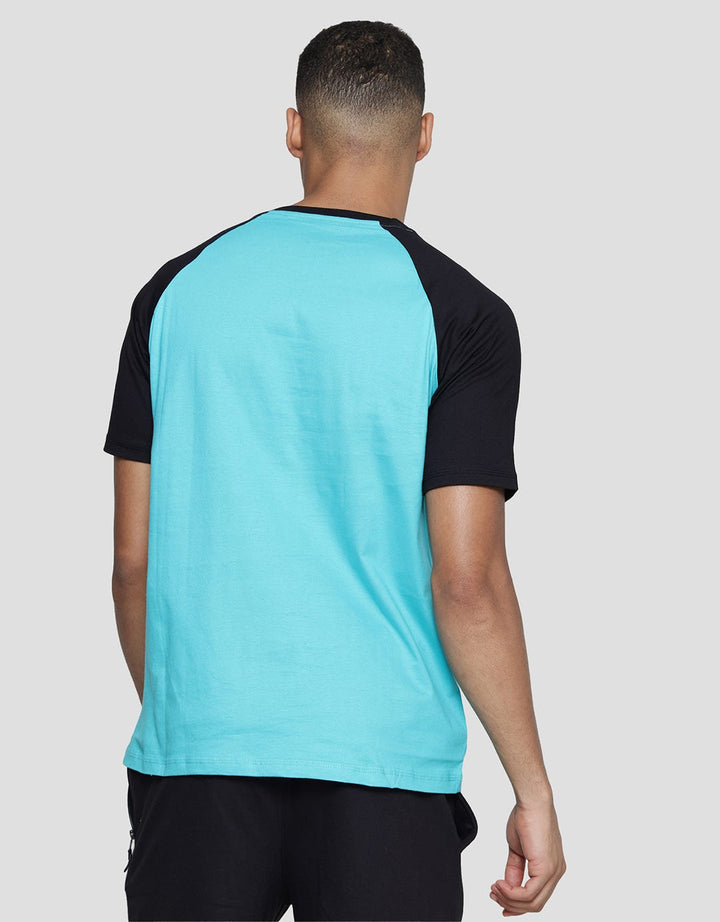 Nevada Wording Brand N Kaos Raglan Pria