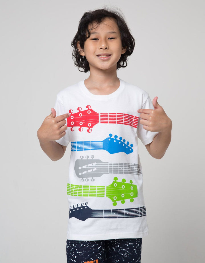 Aero Short Sleeve T-Shirt Print Type Quitar