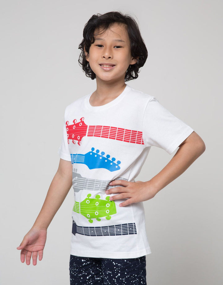 Aero Short Sleeve T-Shirt Print Type Quitar