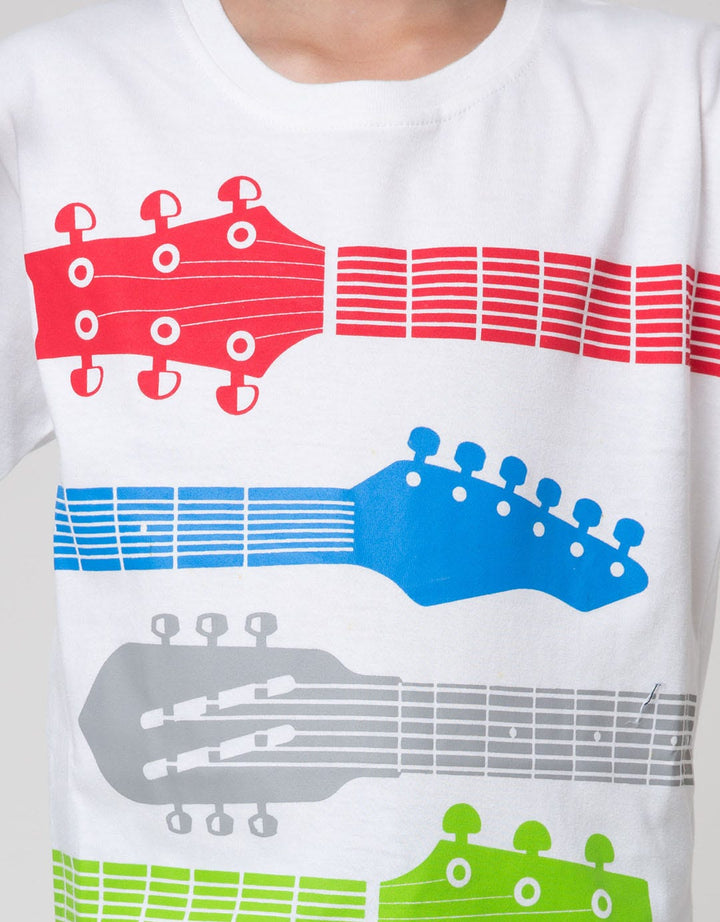 Aero Short Sleeve T-Shirt Print Type Quitar