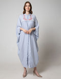 L/S KAFTAN TXT W EMB