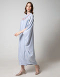 L/S KAFTAN TXT W EMB